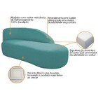 Kit Divã Luna 140cm Lado Direito E 01 Poltrona Base De Ferro