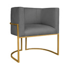 Kit Divã Luna 140cm Lado Direito E 01 Poltrona Base De Ferro