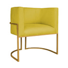 Kit Divã Luna 140cm Lado Direito E 02 Poltronas Base De Ferro