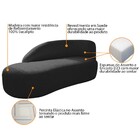 Kit Divã Luna 140cm Lado Esquerdo E 01 Poltrona Base De Ferro