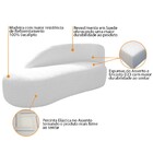 Kit Divã Luna 140cm Lado Esquerdo E 01 Poltrona Base De Ferro