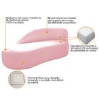 Kit Divã Luna 140cm Lado Esquerdo E 01 Poltrona Base De Ferro