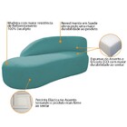 Kit Divã Luna 140cm Lado Esquerdo E 01 Poltrona Base De Ferro