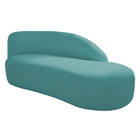 Kit Divã Luna 160cm Lado Direito E 01 Poltrona Base De Ferro