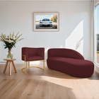 Kit Divã Luna 160cm Lado Direito E 01 Poltrona Base De Ferro