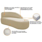 Kit Divã Luna 160cm Lado Direito E 02 Poltronas Base De Ferro