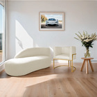 Kit Divã Luna 160cm Lado Esquerdo E 01 Poltrona Base De Ferro