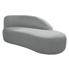 Kit Divã Luna 185cm Lado Direito E 01 Poltrona Base De Ferro