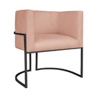 Kit Divã Luna 185cm Lado Direito E 01 Poltrona Base De Ferro