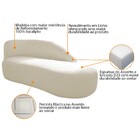 Kit Divã Luna 185cm Lado Direito E 02 Poltronas Base De Ferro