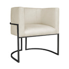 Kit Divã Luna 185cm Lado Direito E 02 Poltronas Base De Ferro