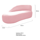 Kit Divã Luna 185cm Lado Esquerdo E 01 Poltrona Base De Ferro