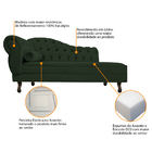 Kit Diva Recamier Diana 120cm Lado Direito E 1 Poltrona Class