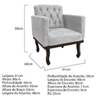 Kit Diva Recamier Diana 120cm Lado Direito E 2 Poltronas Clas