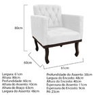 Kit Diva Recamier Diana 120cm Lado Direito E 2 Poltronas Clas