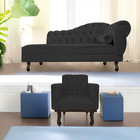 Kit Diva Recamier Diana 120cm Lado Esquerdo E 01 Poltrona Cla