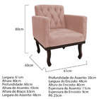 Kit Diva Recamier Diana 120cm Lado Esquerdo E 1 Poltrona Clas