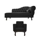 Kit Diva Recamier Diana 120cm Lado Esquerdo E 1 Poltrona Clas