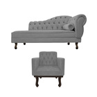 Kit Diva Recamier Diana 120cm Lado Esquerdo E 1 Poltrona Clas