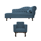 Kit Diva Recamier Diana 120cm Lado Esquerdo E 1 Poltrona Clas