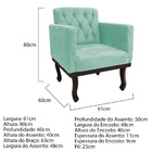 Kit Diva Recamier Diana 130cm Lado Direito E 02 Poltronas Cla