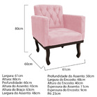 Kit Diva Recamier Diana 130cm Lado Direito E 02 Poltronas Cla