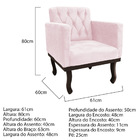 Kit Diva Recamier Diana 130cm Lado Esquerdo E 02 Poltronas Cl