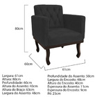 Kit Diva Recamier Diana 130cm Lado Esquerdo E 02 Poltronas Cl