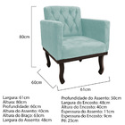 Kit Diva Recamier Diana 130cm Lado Esquerdo E 02 Poltronas Cl