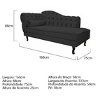 Kit Diva Recamier Diana 160cm Lado Direito E 02 Poltronas Cla