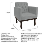 Kit Diva Recamier Diana 160cm Lado Direito E 02 Poltronas Cla