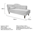Kit Diva Recamier Diana 160cm Lado Direito E 02 Poltronas Cla