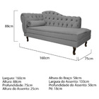 Kit Diva Recamier Diana 160cm Lado Direito E 02 Poltronas Cla