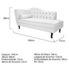 Kit Diva Recamier Diana 160cm Lado Direito E 02 Poltronas Cla