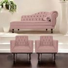 Kit Diva Recamier Diana 160cm Lado Esquerdo E 02 Poltronas Cl