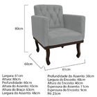 Kit Diva Recamier Diana 160cm Lado Esquerdo E 02 Poltronas Cl