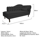Kit Diva Recamier Diana 160cm Lado Esquerdo E 02 Poltronas Cl