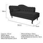 Kit Diva Recamier Diana 185cm Lado Direito E 02 Poltronas Cla