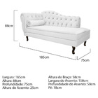 Kit Diva Recamier Diana 185cm Lado Direito E 02 Poltronas Cla