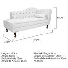 Kit Diva Recamier Diana 185cm Lado Esquerdo E 02 Poltronas Cl