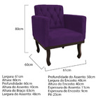 Kit Diva Recamier Diana 185cm Lado Esquerdo E 02 Poltronas Cl