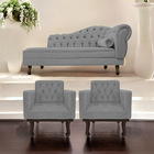 Kit Diva Recamier Diana 185cm Lado Esquerdo E 02 Poltronas Cl