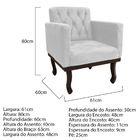 Kit Diva Recamier Diana 185cm Lado Esquerdo E 02 Poltronas Cl