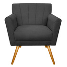 Kit Diva Recamier Vanessa 140cm Lado Direito E 02 Poltronas L