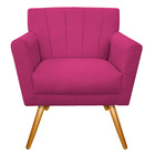 Kit Diva Recamier Vanessa 140cm Lado Direito E 02 Poltronas L