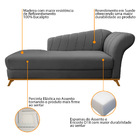 Kit Diva Recamier Vanessa 140cm Lado Esquerdo E 01 Poltrona L