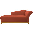 Kit Diva Recamier Vanessa 140cm Lado Esquerdo E 02 Poltronas