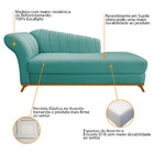 Kit Diva Recamier Vanessa 185cm Lado Direito E 01 Poltrona La