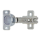 Kit Dobradiça Reta Comum 95° Aço com 12 unidades