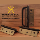 Kit Dobradiças Com Alça Para Porta Camarão Oxidado Ursich